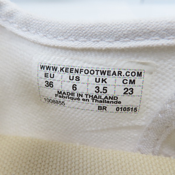 実際に弊社で買取させて頂いたKEEN/キーン MADERAS OXFORD/マデラス オックスフォード ローカット スニーカー ホワイト/23.0の画像 5枚目