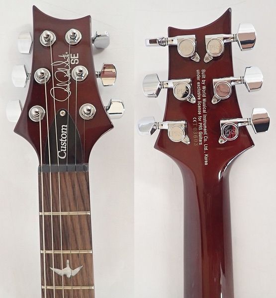 実際に弊社で買取させて頂いた★PRS/Paul Reed Smith/ポールリードスミス SE Custom 24 タップスイッチ搭載 バードインレイ ソフトケース付 の画像 2枚目