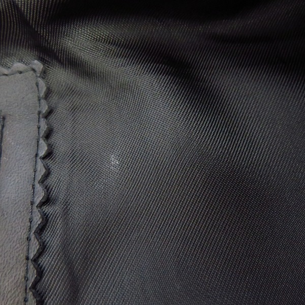 実際に弊社で買取させて頂いたDIESEL BLACK GOLD/ディーゼルブラックゴールド レザー ダブルライダース/48の画像 7枚目