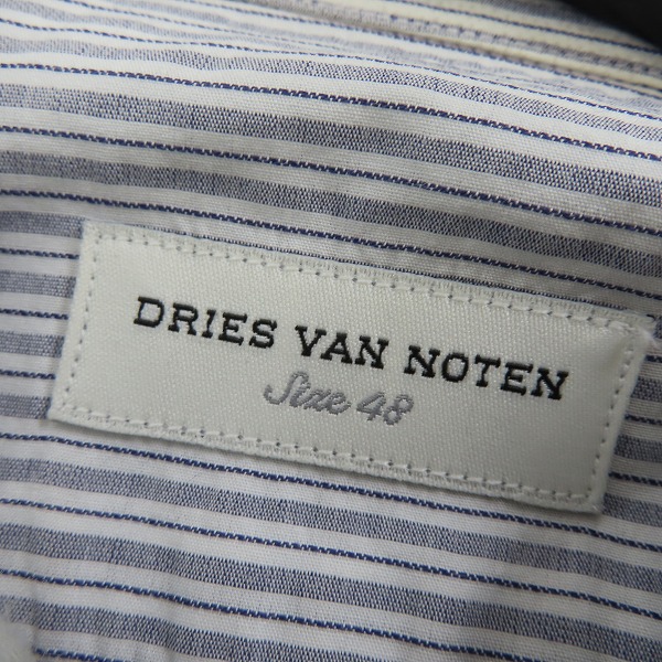 実際に弊社で買取させて頂いたDRIES VAN NOTEN/ドリスヴァンノッテン レイヤードシャツ/48の画像 2枚目