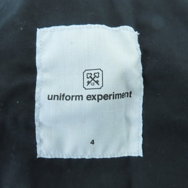 実際に弊社で買取させて頂いたuniform experiment/ユニフォームエクスペリメント 19SS SHARKSKIN SIDE POCKET TAPERED PANTS UE-190041/4の画像 2枚目