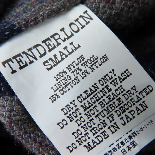 実際に弊社で買取させて頂いたTENDERLOIN/テンダーロイン 裏地ストライプ 中綿入りナイロンジャケット/Sの画像 3枚目