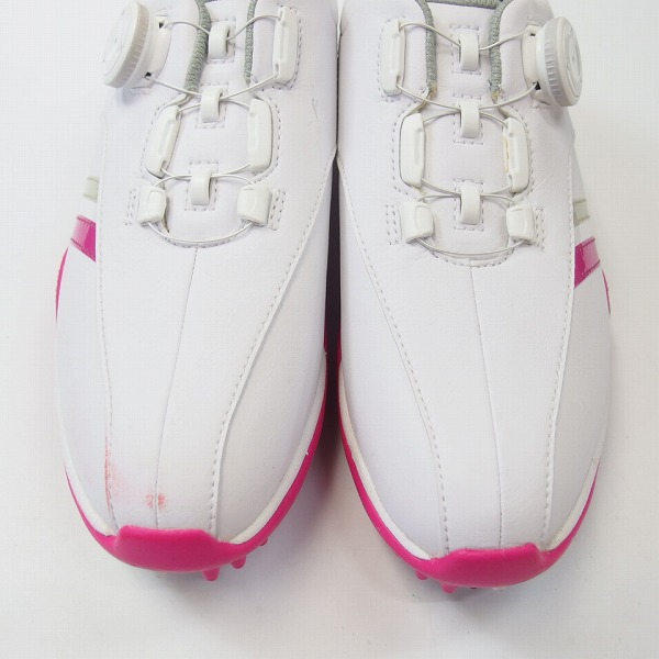 実際に弊社で買取させて頂いたCallaway/キャロウェイ urban LS 17AM ゴルフシューズ ホワイト×ピンク 906102/23.5cmの画像 1枚目
