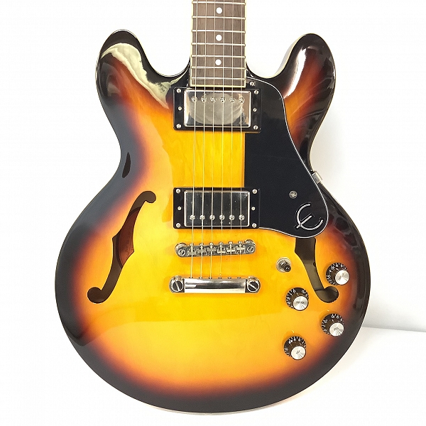 実際に弊社で買取させて頂いた★Epiphone/エピフォン Dot  ES-339 Vintage Sunburst セミアコ エレキギターの画像 4枚目