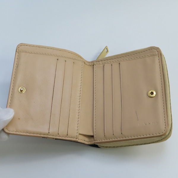 実際に弊社で買取させて頂いたCELINE/セリーヌ ラウンドジップウォレット/財布 バイカラーの画像 3枚目