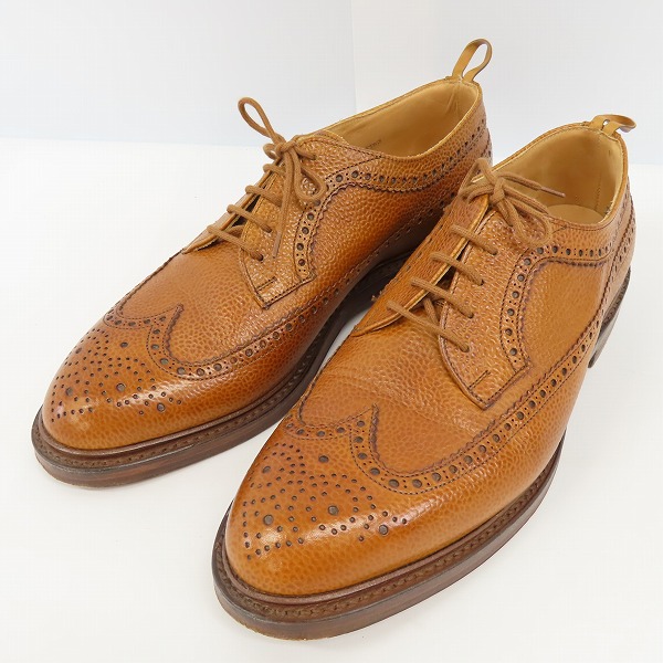 実際に弊社で買取させて頂いたBLACK FLEECE BY BROOKS BROTHERS/ブラックフリース シボレザー ウイングチップ ドレスシューズ 69039026/8D