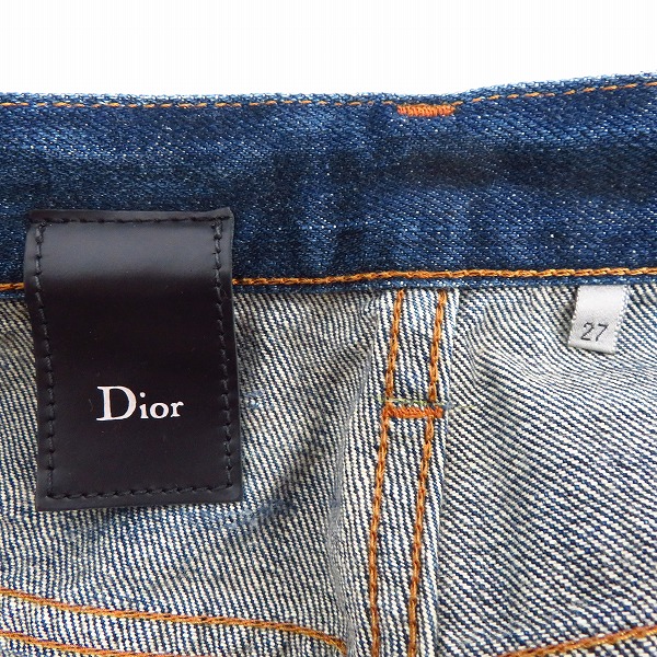 実際に弊社で買取させて頂いたDior HOMME/ディオールオム ストレート インディゴデニムパンツ/27の画像 3枚目