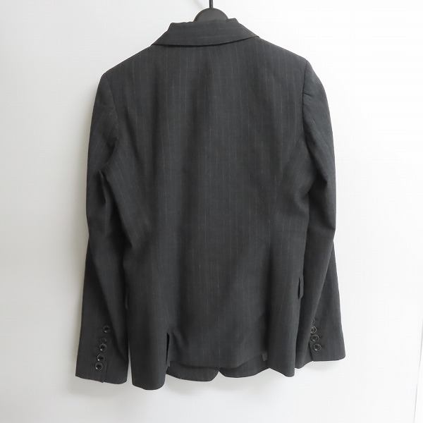 実際に弊社で買取させて頂いたHYSTERICS/ヒステリックス ストライプ ジャケット グレー/Fの画像 1枚目