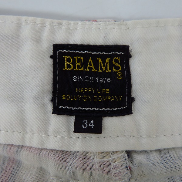 実際に弊社で買取させて頂いたBEAMS×Dickies/ビームス×ディッキーズ チェック柄パッチワーク ハーフパンツ/ショートパンツ/34の画像 3枚目