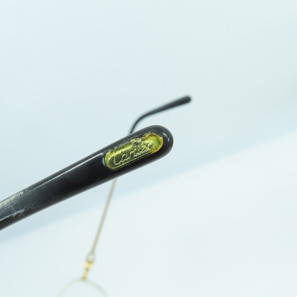 実際に弊社で買取させて頂いたCartier/カルティエ メガネ/アイウェア 度入り ゴールドの画像 7枚目