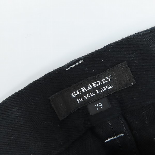 実際に弊社で買取させて頂いたBURBERRY/バーバリーブラックレーベル シャドーチェック フラップノバチェック ブラックデニム BMS08-905-09/79の画像 2枚目