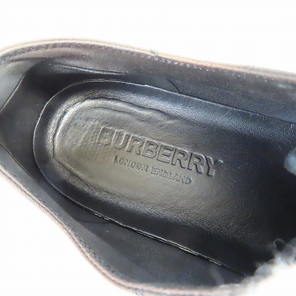 実際に弊社で買取させて頂いたBURBERRY/バーバリー サイドチェック柄ロゴ ローカットスニーカー 43の画像 4枚目