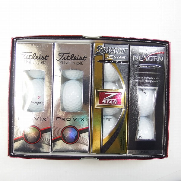 実際に弊社で買取させて頂いた【未使用】Titleist PROV1x/SRIXON ZSTAR/NEXGEN ゴルフボール 1ダース