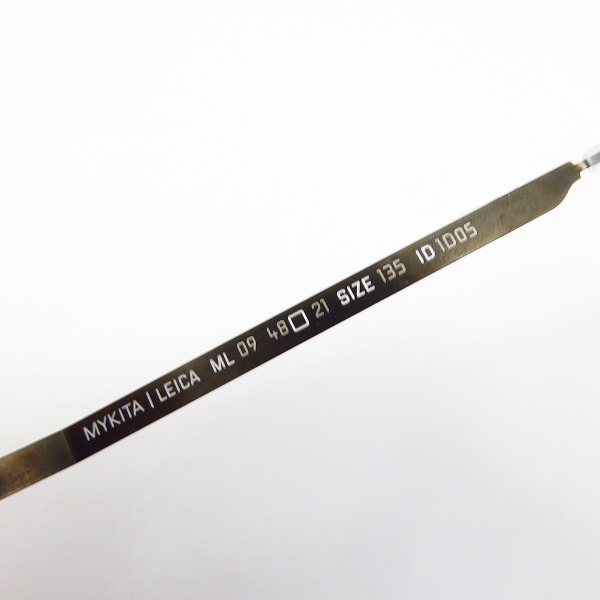 実際に弊社で買取させて頂いたMYKITA×Leica/マイキータ×ライカ 度入り眼鏡/メガネフレーム/アイウェア ML09-Collectionの画像 5枚目