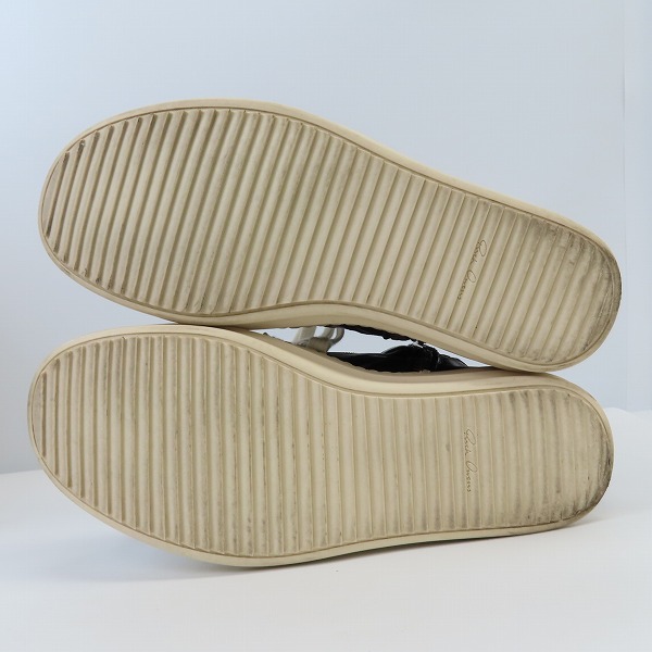 実際に弊社で買取させて頂いたRick Owens/リックオウエンス ジオバスケット サイドジップスニーカー/41の画像 2枚目