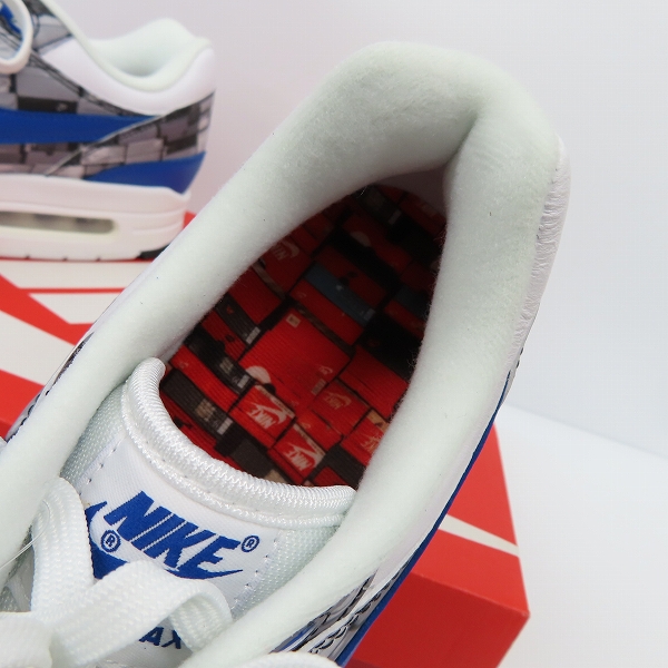 実際に弊社で買取させて頂いた【未使用】NIKE×atmos/ナイキ×アトモス AIR MAX 1 PRNT/ エアマックス1 プリント 'WE LOVE NIKE' AQ0927-100/27の画像 4枚目