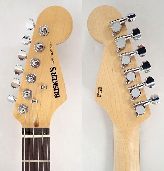 実際に弊社で買取させて頂いた★【美品】BUSKER'S/バスカーズ Run For The Future BST-3H ストラトキャスターTypeコイルタップ搭載 ソフトケース付の画像 3枚目
