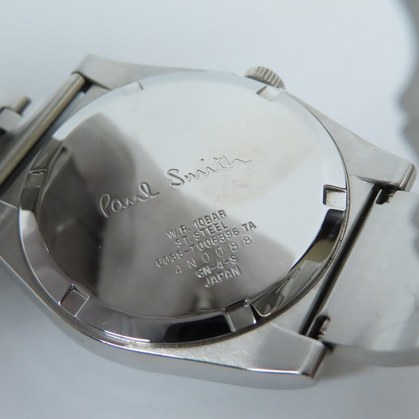 実際に弊社で買取させて頂いたPaulSmith/ポールスミス クオーツ腕時計 6038-T006396 【動作未確認】の画像 3枚目