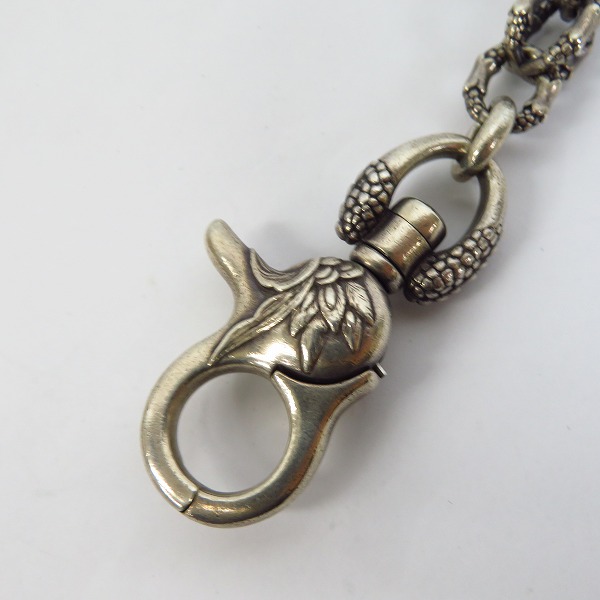 実際に弊社で買取させて頂いたBloody Mary/ブラッディマリー ナイトレイヴン ウォレットチェーン 大烏 ｗ/ストーンの画像 6枚目