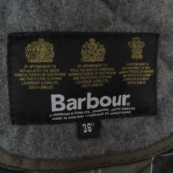 実際に弊社で買取させて頂いたBarbour/バブアー  キルティングジャケット ウール 1202226/36の画像 3枚目