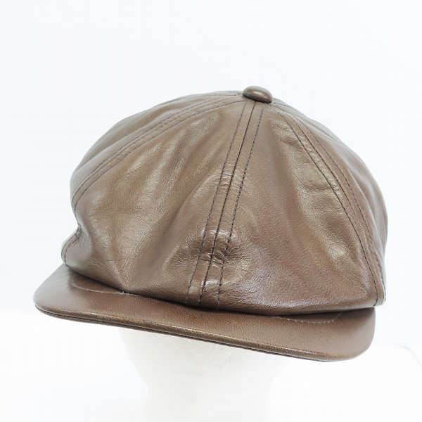 実際に弊社で買取させて頂いたCUSTOM MADE FOR CA4LA/カスタムメイド KNOX/ノックス MI-HUN-HL ホースレザー 帽子 NOX-00390/59cm