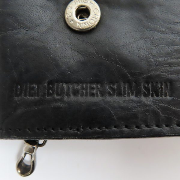 実際に弊社で買取させて頂いたDIET BUTCHER SLIM SKIN/ダイエットブッチャースリムスキン チェーンウォレット/長財布の画像 4枚目