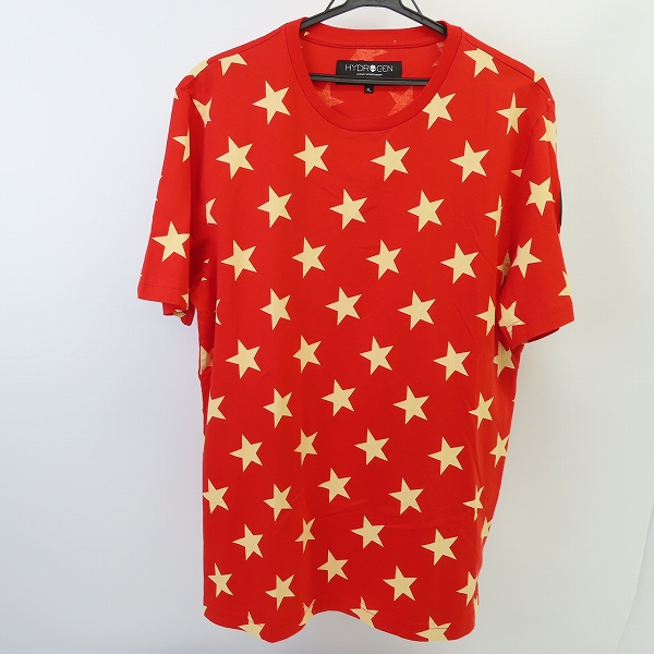 実際に弊社で買取させて頂いたHYDROGEN/ハイドロゲン 総スター柄 半袖Tシャツ/XL