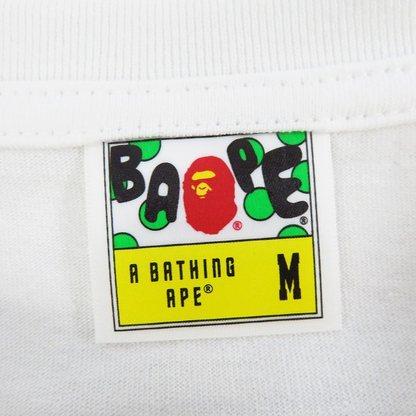 実際に弊社で買取させて頂いたA BATHING APE/アベイシングエイプ BAPE STORE 札幌 20周年記念 日本猿紀行 半袖Tシャツ ホワイト/Mの画像 2枚目