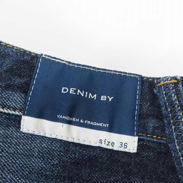 実際に弊社で買取させて頂いたVANQUISH×fragment design/ヴァンキッシュ×フラグメント クラッシュ/リペア加工 デニムパンツ VFP4013/36の画像 2枚目