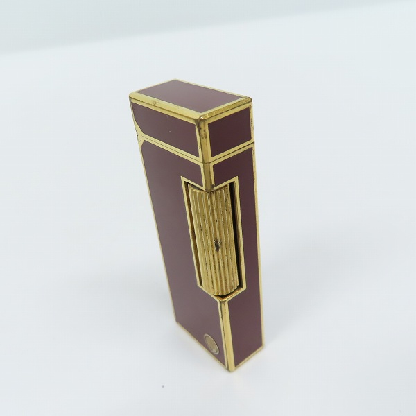 実際に弊社で買取させて頂いたdunhill/ダンヒル サイドローラーガスライター レッド×ゴールドの画像 3枚目