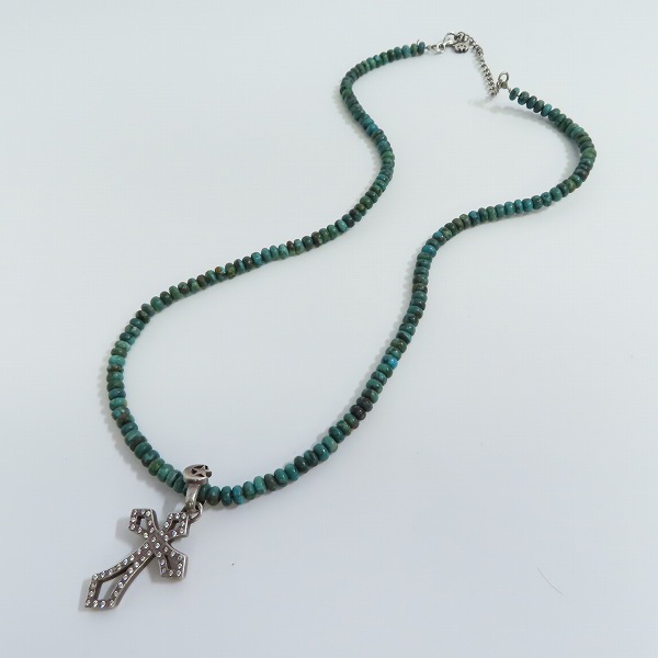 実際に弊社で買取させて頂いたCrescent Luna/クレセントルナ エルマー ターコイズ クロス ネックレスの画像 7枚目