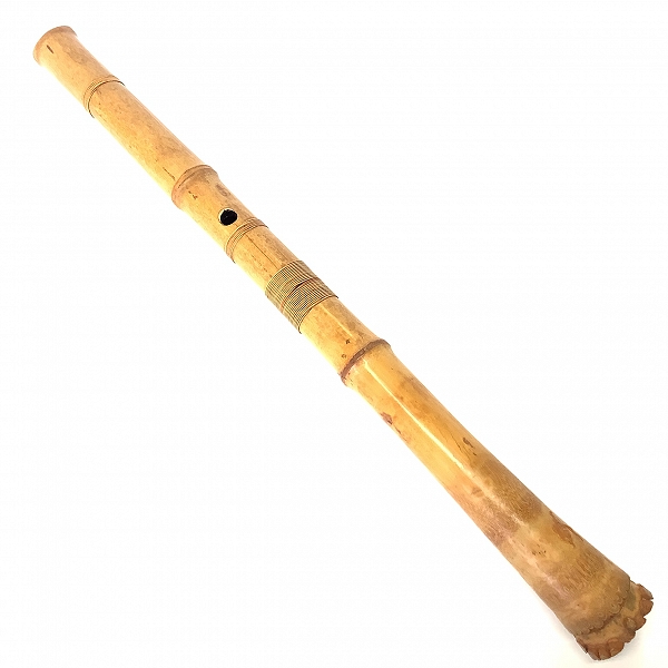 実際に弊社で買取させて頂いた尺八 在銘 琴古流 藤巻き 全長54.4cm 和楽器 の画像 1枚目
