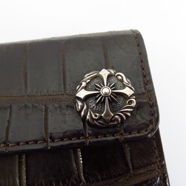 実際に弊社で買取させて頂いたFUNNY/ファニー グラブ ポロサスクロコダイル ミディアムウォレット 財布の画像 7枚目