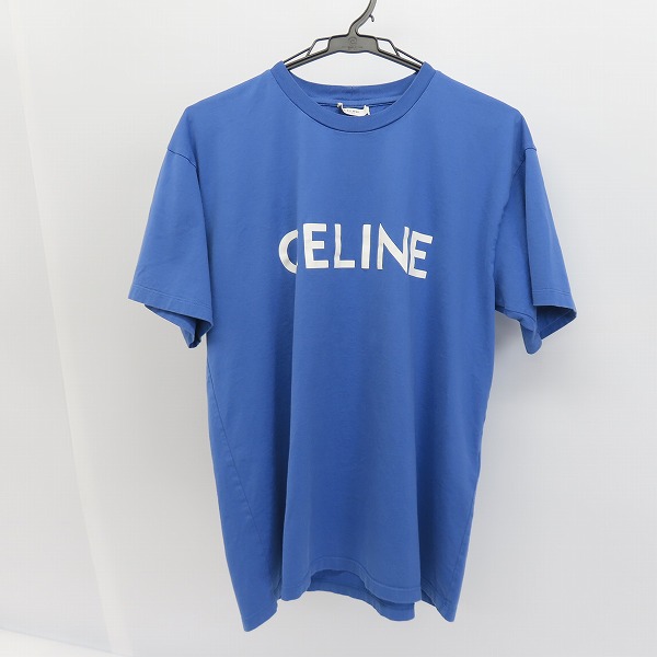 実際に弊社で買取させて頂いたCELINE/セリーヌ 21SS ロゴプリントルーズフィットTシャツ ブルー 2X681501F/S