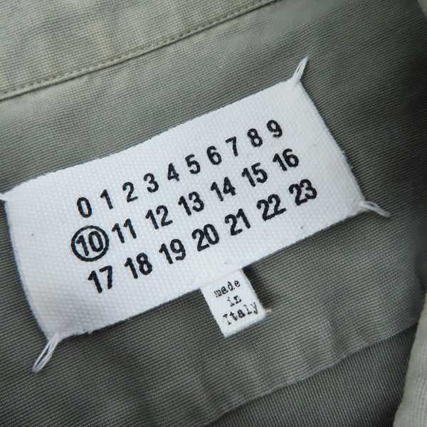 実際に弊社で買取させて頂いたMartin Margiela 10/マルタンマルジェラ 2012 ミリタリーシャツ S50DL0178/44の画像 2枚目
