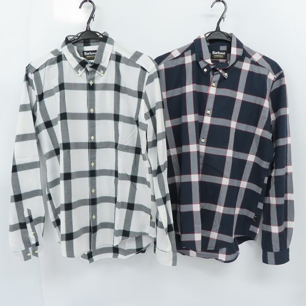 実際に弊社で買取させて頂いたBarbour/バブアー チェック柄 ロングスリーブシャツ/長袖シャツ 2点セット