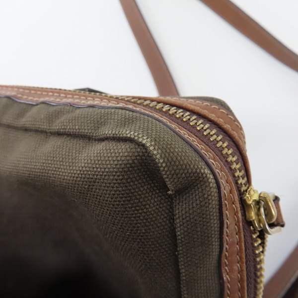 実際に弊社で買取させて頂いたPaul Smith/ポールスミス レザー/キャンバス コンビネーション ワンショルダーバッグの画像 5枚目