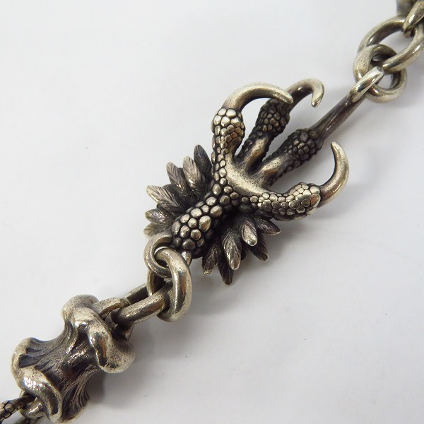 実際に弊社で買取させて頂いたBloody Mary/ブラッディマリー ナイトレイヴン ウォレットチェーン 大烏 ｗ/ストーンの画像 2枚目