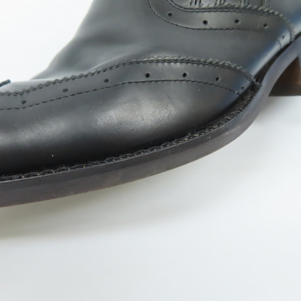 実際に弊社で買取させて頂いたJean Paul Gaultier/ジャンポールゴルチエ ウイングチップ レザーシューズ/40の画像 6枚目