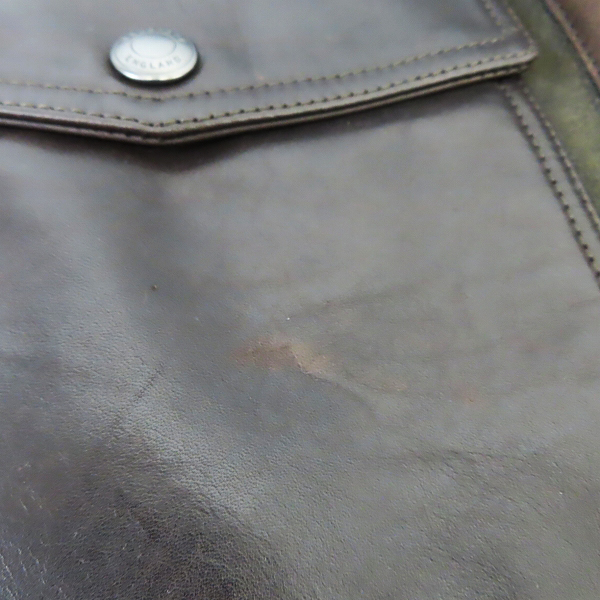 実際に弊社で買取させて頂いたBELSTAFF/ベルスタッフ B-3 羊毛皮 リアルムートン ジャケット/48の画像 7枚目