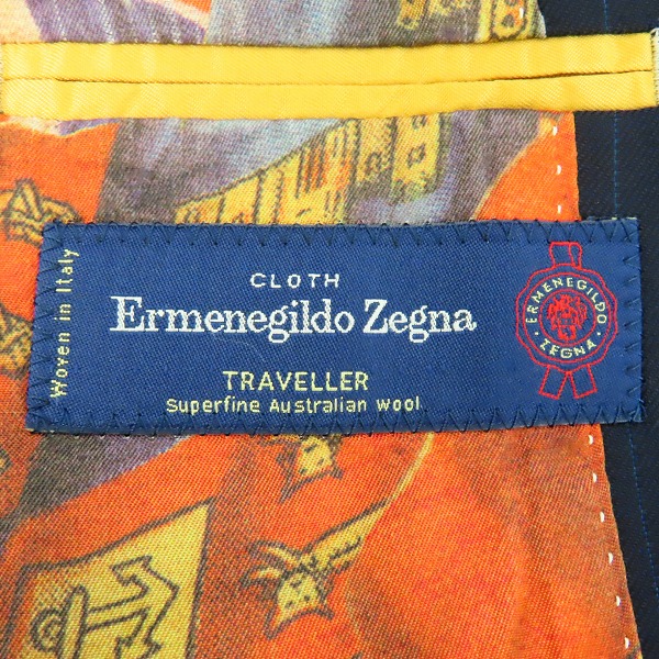 実際に弊社で買取させて頂いたPaul Smith LONDON×Ermenegildo Zegna/ポールスミス×エルメネジルドゼニア ストライプ セットアップ スーツ/Sの画像 4枚目