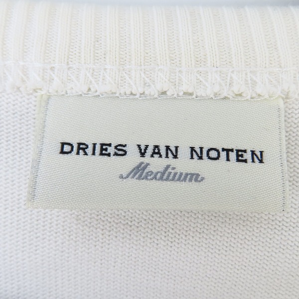 実際に弊社で買取させて頂いたDries Van Noten/ドリスヴァンノッテン 胸ポケット 裾/襟リブ半袖Tシャツ/Mの画像 2枚目