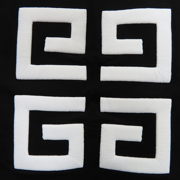 実際に弊社で買取させて頂いた【JPタグ】GIVENCHY/ジバンシィ 21SS 立体ロゴ刺繍 半袖Tシャツ/Mの画像 6枚目
