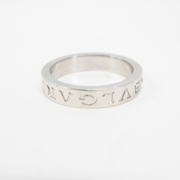 実際に弊社で買取させて頂いたBVLGARI/ブルガリ リング ダブルロゴ 1ダイヤ 750WG 15.5号の画像 4枚目