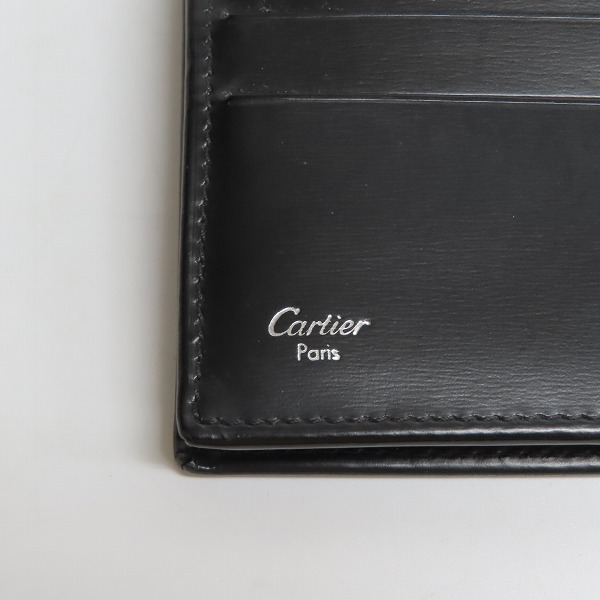 実際に弊社で買取させて頂いたCartier/カルティエ レザー 二つ折り 長財布/ロングウォレットの画像 4枚目