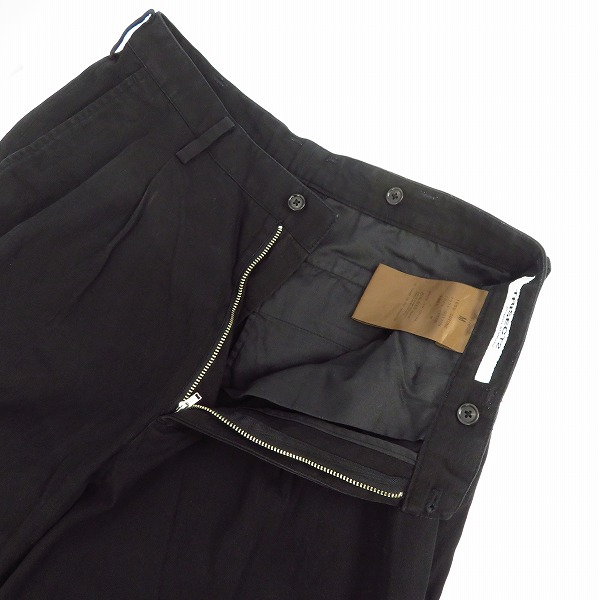 実際に弊社で買取させて頂いたJOURNAL STANDARD TRISECT2/ジャーナルスタンダード コットンパンツ ブラック/Mの画像 2枚目