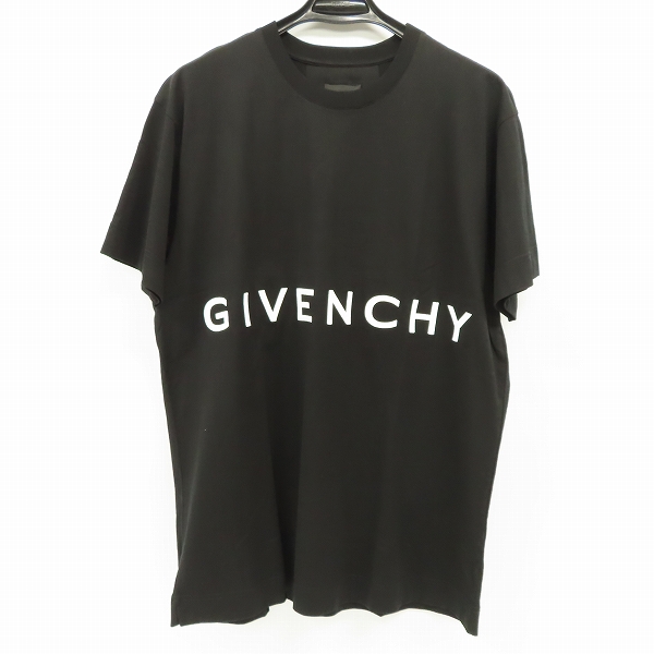 実際に弊社で買取させて頂いた【JPタグ】GIVENCHY/ジバンシィ 21SS 立体ロゴ刺繍 半袖Tシャツ/M