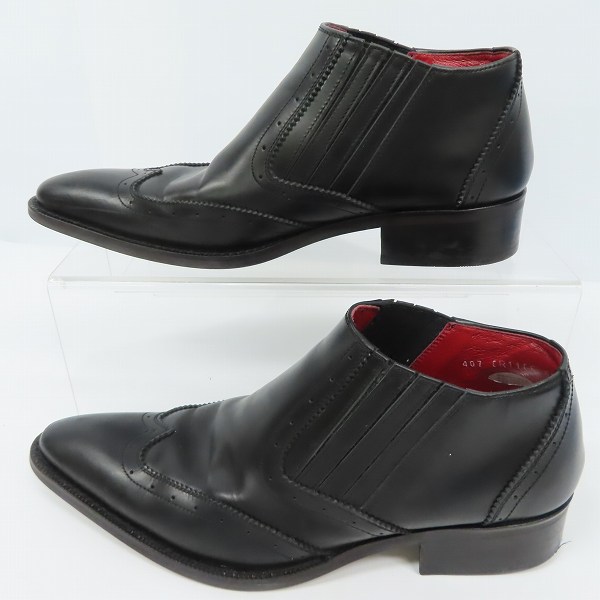 実際に弊社で買取させて頂いたJean Paul Gaultier/ジャンポールゴルチエ ウイングチップ レザーシューズ/40の画像 3枚目