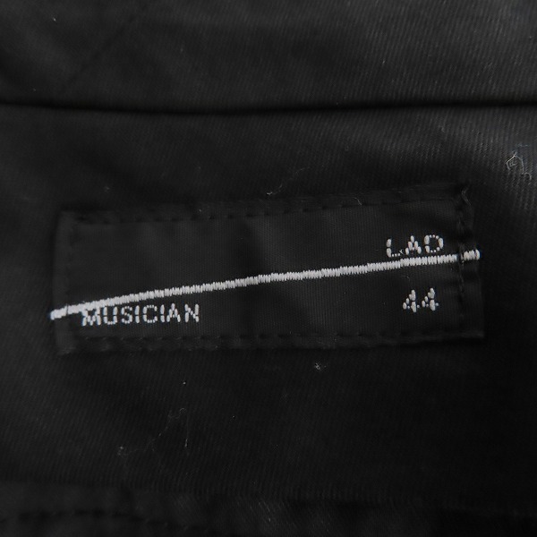 実際に弊社で買取させて頂いたLAD MUSICIAN/ラッドミュージシャン ウール モヘヤ混 クロップドワイドパンツ 2114-563/44の画像 2枚目