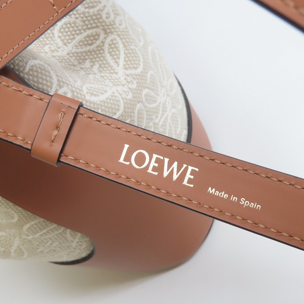 実際に弊社で買取させて頂いたLOEWE/ロエベ バルーンバッグ スモール  アナグラムジャカード&カーフの画像 6枚目